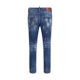 Dsquared² Blue Cotton Slim Fit Jeans